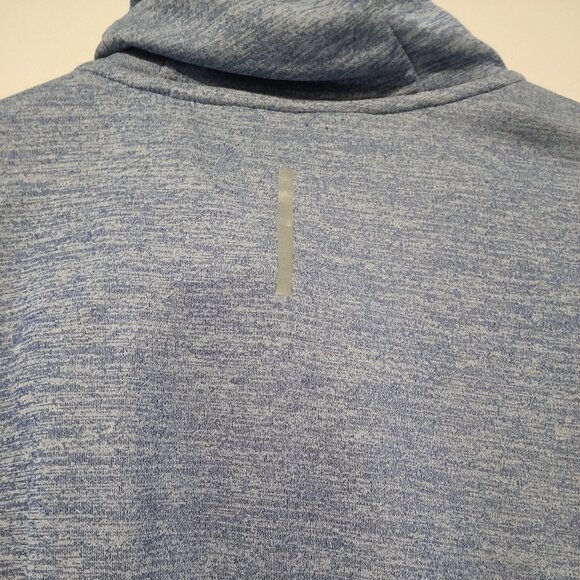 ZELOS TECH FLEECE COMFORT LIGHTWEIGHT ZIP HOODIE- CALM BLUE MEN'S MEDIUM - Picture 11 of 14